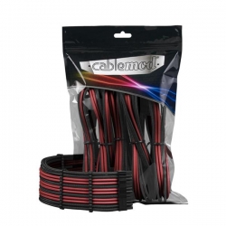 CableMod PRO ModMesh Cable Extension Kit - czarny/krwista czerwień