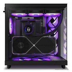 NZXT OBUDOWA KOMPUTEROWA NZXT H6 FLOW RGB MIDI TOWER Z OKNEM CZARNA-648095