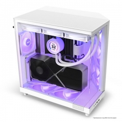 NZXT OBUDOWA KOMPUTEROWA NZXT H6 FLOW RGB MIDI TOWER Z OKNEM BIAŁA-648115