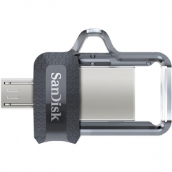 Pendrive SanDisk Ultra Dual Drive M3.0 SDDD3-032G-G46 (32GB; microUSB, USB 3.0; kolor szary)-657426