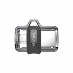 Pendrive SanDisk Ultra Dual Drive M3.0 SDDD3-032G-G46 (32GB; microUSB, USB 3.0; kolor szary)-657428