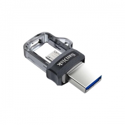 Pendrive SanDisk Ultra Dual Drive M3.0 SDDD3-032G-G46 (32GB; microUSB, USB 3.0; kolor szary)-657429