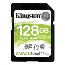 Karta pamięci Kingston Canvas Select Plus SDS2/128GB (128GB; Class U3, V30; Karta pamięci)-657748