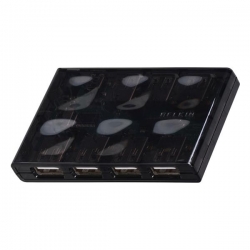 HUB 7PORT USB 2.0 QUILTED/W/ EU POWER SUPPLY-658958