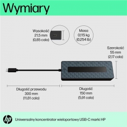 HP 50H55AA USB 3.2 Gen 2 (3.1 Gen 2) Type-C Czarny-659010