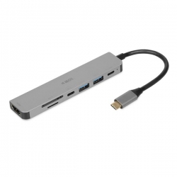 IBOX HUB USB IUH3SL4K SLIM USB3.2 HDMI 4K PD100W