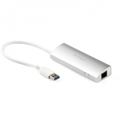 3PT PORTABLE USB 3.0 HUB + GBE/IN