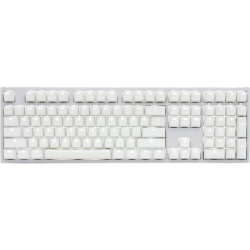 Klawiatura gamingowa Ducky One 2 White Edition PBT, MX-Black, Biała dioda LED - Biała