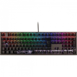 Klawiatura gamingowa Ducky Shine 7 PBT, MX-Blue, RGB LED - brąz