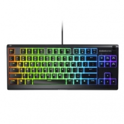 Seria SteelSeries | Klawiatura do gier | Apex 3 bez klawiatury numerycznej | | Klawiatura do gier | Przewodowe | Światło LED RGB | NORD | Ciche przełą