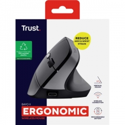 Mysz TRUST BAYO II ERGONOMIC WIRELESS MOUSE BLK (25145)-661951