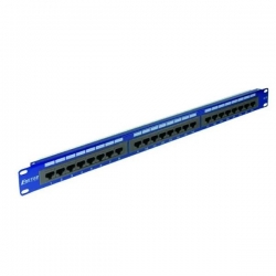 EmiterNet Panel 19", 24xRJ45 UTP kat.5e (1U) niebieski