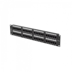 PATCH PANEL 48 PORT 2U 19" KAT.5E UTP CZARNY LANBERG