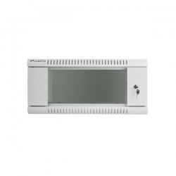 Lanberg :: Rack Cabinet 19? Wall-Mount 4U/600X600 (flat-pack) V2 Grey, Glass door-685557