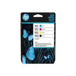 HP 950 BLACK / 951 CMY ORIGINAL/INK CARTRIDGE 4-PACK