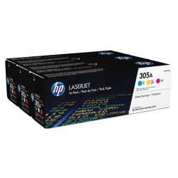 Toner HP zestaw HP 305A, HP305A=CF370AM, zawiera CMY, CE411A+CE413A+CE412A