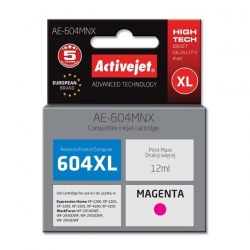 Activejet AE-604MNX Tusz (zamiennik Epson 604XL C13T10H34010; Supreme; wydajność 350 stron;  12 ml; magenta)