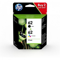 INK CARTRIDGE NO 62 B/C/M/Y/COMBO 2-PACK