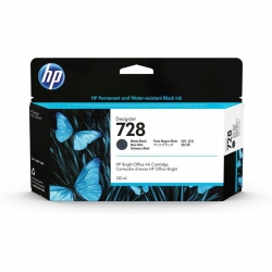 HP 728 130-ML MATTE BLACK/DESIGNJET INK CARTRIDGE