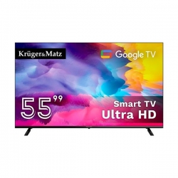 Telewizor Kruger&amp;Matz 55&quot; UHD Google TV  DVB-T2/T/C  H.265  HEVC