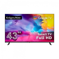 Telewizor Kruger&amp;Matz 43&quot; FHD Google TV DVB-T2/T/C  H.265 HEVC