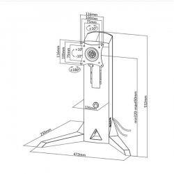 Maclean Uchwyt Do Moniotra Gamingowy NanoRS RS110-695793