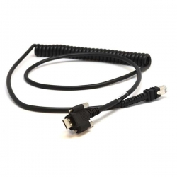 CABLE - SHIELDED USB: SERIES A LOCKING CONNECTOR FOR VC70, 12', COILED, -30C