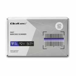 Qoltec Czytnik kodów kreskowych 1D | CCD | USB | Biały-697256