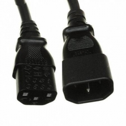 POWER CORD C13 TO C14/(RECESSED RECEPTACLE), 10A CATX