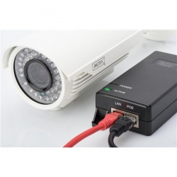 Zasilacz/Adapter PoE+ 802.3at aktywny max. 55V 30W 10/100/1000Mbps-701028