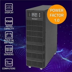 QOLTEC ZASILACZ AWARYJNY UPS 10KVA | 10000W | POWER FACTOR 1.0 | LCD | EPO | USB | ON-LINE-703863