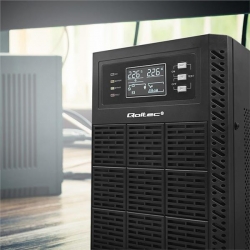 QOLTEC ZASILACZ AWARYJNY UPS 10KVA | 10000W | POWER FACTOR 1.0 | LCD | EPO | USB | ON-LINE-703870