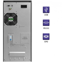 QOLTEC ZASILACZ AWARYJNY UPS ON-LINE | PURE SINE WAVE | 6KVA | 4.8KW | LCD | USB-704266