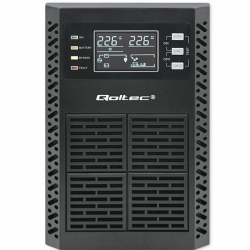 QOLTEC ZASILACZ AWARYJNY UPS 1KVA | 1000W | POWER FACTOR 1.0 | LCD | EPO | USB | ON-LINE-704292