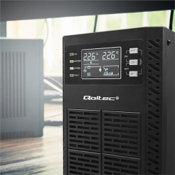 QOLTEC ZASILACZ AWARYJNY UPS 1KVA | 1000W | POWER FACTOR 1.0 | LCD | EPO | USB | ON-LINE-704295