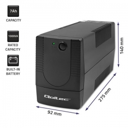 QOLTEC ZASILACZ AWARYJNY UPS LINE INTERACTIVE | MONOLITH | 1000VA | 600W-704456