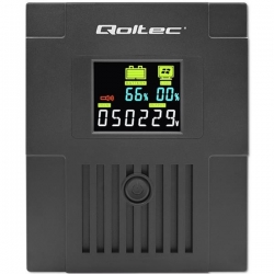 QOLTEC ZASILACZ AWARYJNY UPS LINE INTERACTIVE | MONOLITH | 1500VA | 900W | LCD | USB-704583