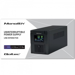 QOLTEC ZASILACZ AWARYJNY UPS LINE INTERACTIVE | MONOLITH | 1500VA | 900W | LCD | USB-704585