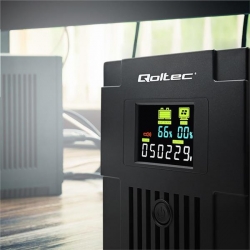 QOLTEC ZASILACZ AWARYJNY UPS LINE INTERACTIVE | MONOLITH | 2000VA | 1200W | LCD | USB-705009