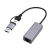 GEMBIRD ADAPTER USB TYP 3.1 + USB-C -> LAN RJ45 GIGABIT 15CM