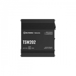 Teltonika TSW202 | Switch | 8x RJ45 1000Mb/s, 2x SFP, 2-pin DC. L2, zarządzalny