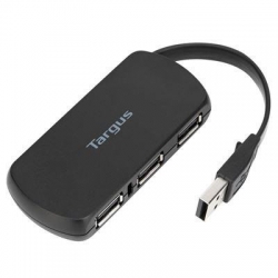 4 PORT USB 2.0 HUB BLACK/.