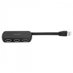 4 PORT USB 2.0 HUB BLACK/.-720734