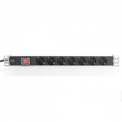 Listwa zasilająca do szaf rack (PDU) 19 cali 7x Schuko-739612