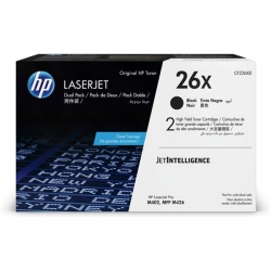 TONER CARTRIDGE 26X BLACK/DUAL PACK